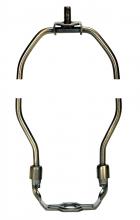Satco Products Inc. 90/2267 - Heavy Duty Harp; Antique Brass Finish; 9" Height; 1/8 IP Saddle; 1/4-27 Thread; 125 Carton