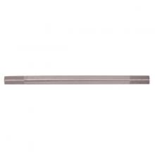 Satco Products Inc. 90/2511 - Steel Pipe; 1/8 IP; Raw Steel Finish; 12" Length; 3/4" x 3/4" Threaded On Both Ends