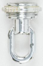 Satco Products Inc. 90/337 - 1/4 IP Matching Screw Collar Loop With Ring; 25lbs Max; Chrome Finish