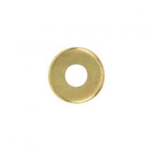 Satco Products Inc. 90/350 - Steel Check Ring; Curled Edge; 1/8 IP Slip; Brass Plated Finish; 1-3/4" Diameter