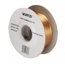 Satco Products Inc. 93/133 - Lamp And Lighting Bulk Wire; 22/2 SPT-1 105C Wire; 250 Foot/Spool; Clear Gold