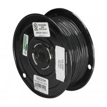 Satco Products Inc. 93/204 - Lighting Bulk Wire; 18/1 Solid 105C AWM TFN-PVC; Nylon; 500 Foot/Spool; Black