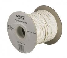 Satco Products Inc. 93/319 - Lighting Bulk Wire; 18/1 Stranded AWM UL 3173 125C; 500 Foot/Spool; White