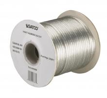 Satco Products Inc. 93/337 - Lamp And Lighting Bulk Wire; 18/2 SPT-1.5 105C; 250 Foot/Spool; Clear Silver
