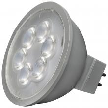 Satco Products Inc. S11393 - 4.5 Watt MR16 LED; Silver Finish; 3500K; GU5.3 Base; 360 Lumens; 12 Volt