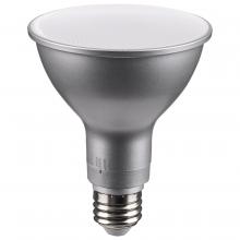 Satco Products Inc. S11586 - 11 Watt PAR30LN LED; Medium Base; Silver Finish; CCT Selectable; 120 Volt; 40 Degree Beam Angle