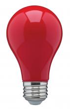 Satco Products Inc. S14984 - 8 Watt A19 LED; Ceramic Red; Medium base; 360 deg. Beam Angle; 120 Volt