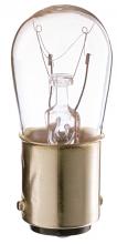 Satco Products Inc. S3901 - 6 Watt S6 Incandescent; Clear; 2500 Average rated hours; 30 Lumens; DC Bay base; 130 Volt