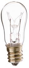 Satco Products Inc. S4717 - 6 Watt S6 Incandescent; Clear; 2500 Average rated hours; 30 Lumens; Candelabra base; 130 Volt;