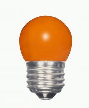 Satco Products Inc. S9164 - 1.2 Watt LED; S11; Ceramic Orange; Medium base; 120 Volt; Carded