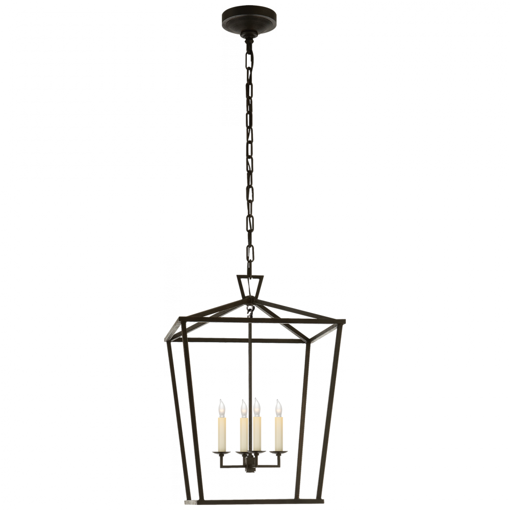 E.F. Chapman Darlana Aged Iron w/ Wax 4Lt Foyer Lantern