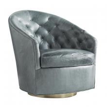 Arteriors Home 8084 - Capri Chair Juniper Leather Champagne Swivel