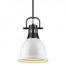 Golden 3604-S BLK-WH - Small Pendant with Rod