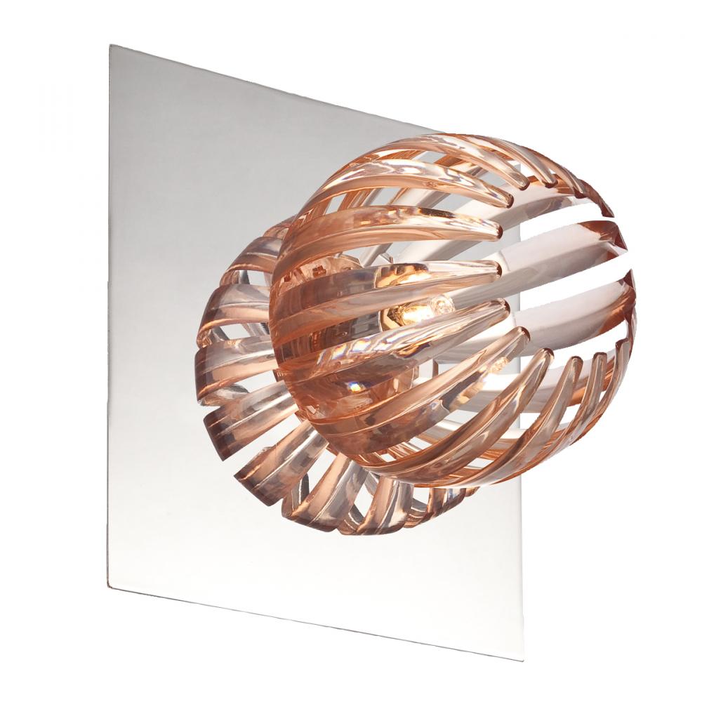 Cosmo, 1LT Wall Sconce, Chr/amb