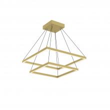 Kuzco Lighting Inc CH88224-BG - Piazza 24-in Brushed Gold LED Chandeliers