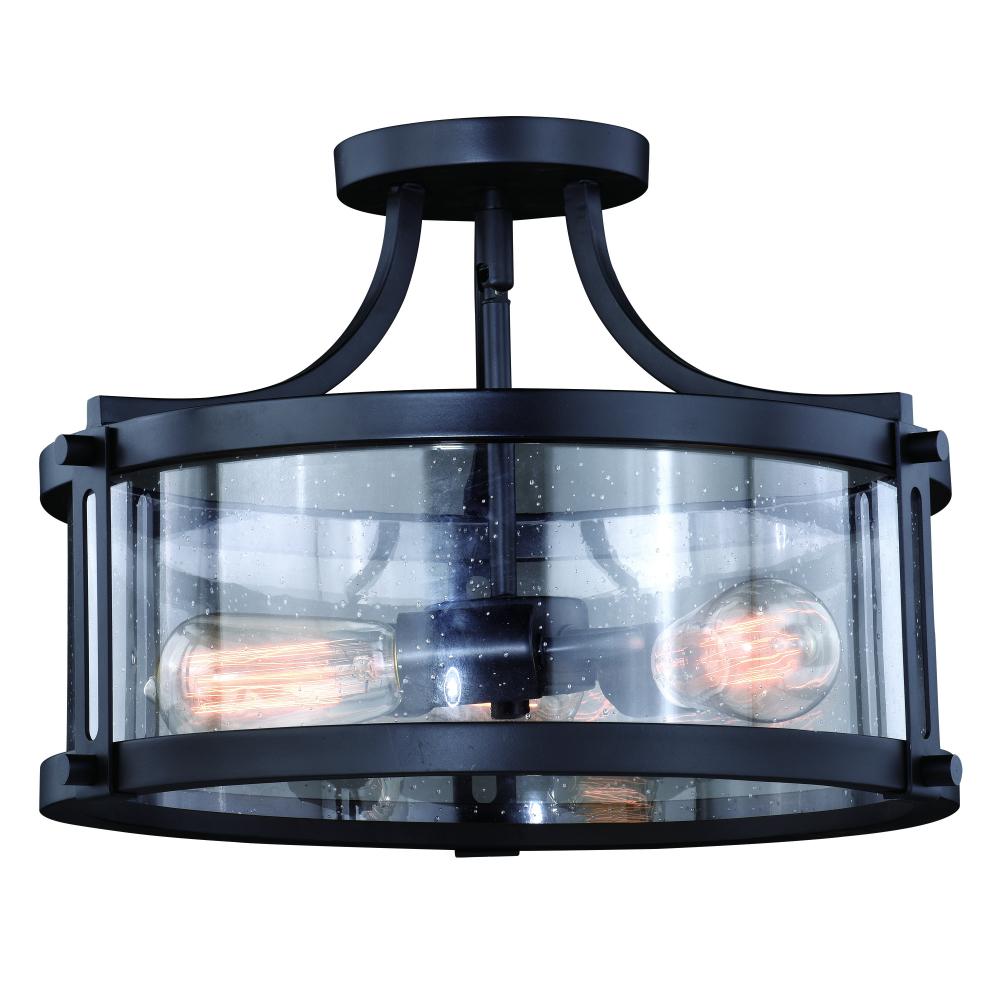 Vaxcel International Holbrook Semi Flush Ceiling Light
