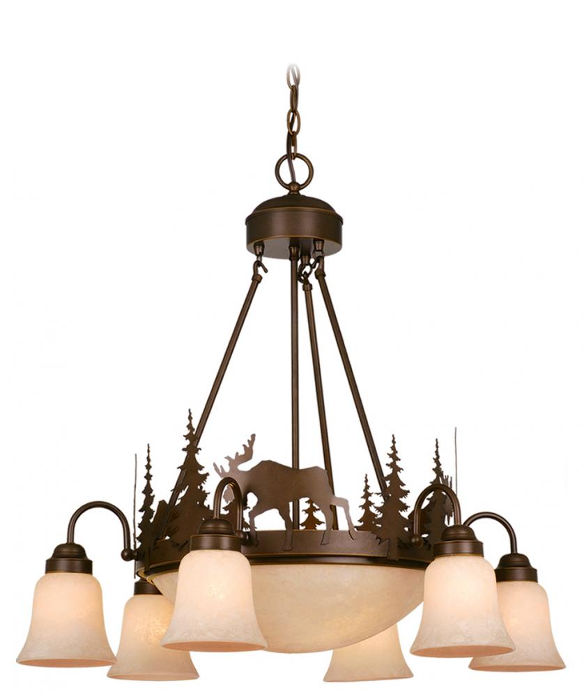 Vaxcel International Yellowstone Moose Chandelier - Thumbnail 2