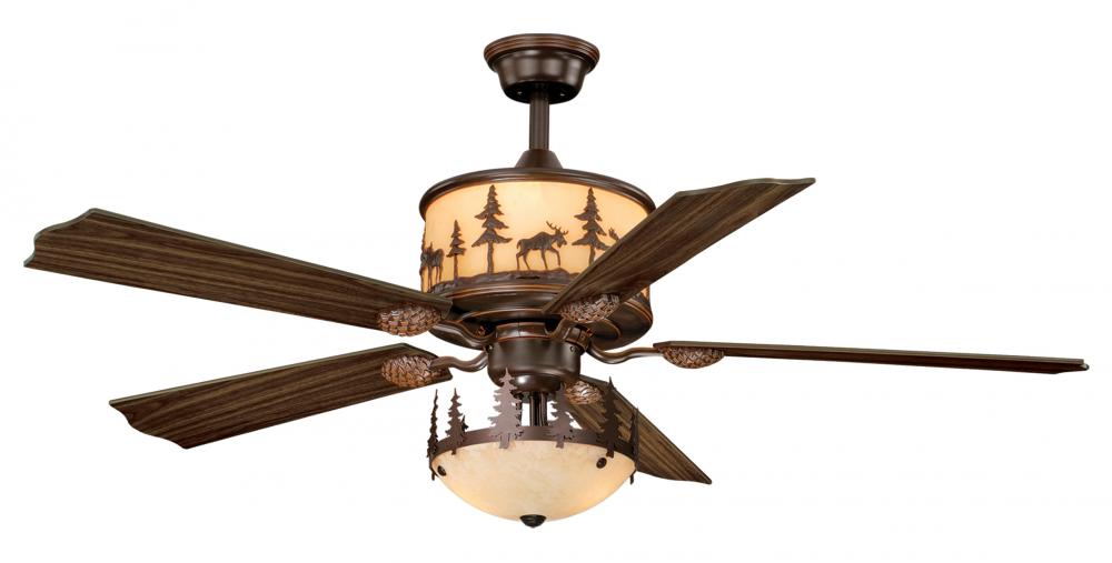 Vaxcel International Yellowstone Moose Ceiling Fan