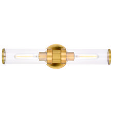 Vaxcel International W0390 - Levitt 2 Light Wall Light Satin Brass