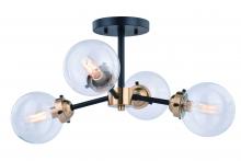 Vaxcel International C0194 - Orbit 20-in Semi Flush Ceiling Light Oil Rubbed Bronze and Muted Brass