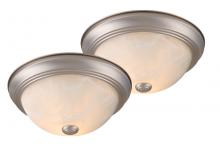 Vaxcel International CC45313BN - Twin Pack 13-in Flush Mount Ceiling Light Brushed Nickel (2 pack)