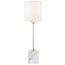 Mitzi by Hudson Valley Lighting HL153201-AGB - 1 Light Table Lamp With A Marble Base