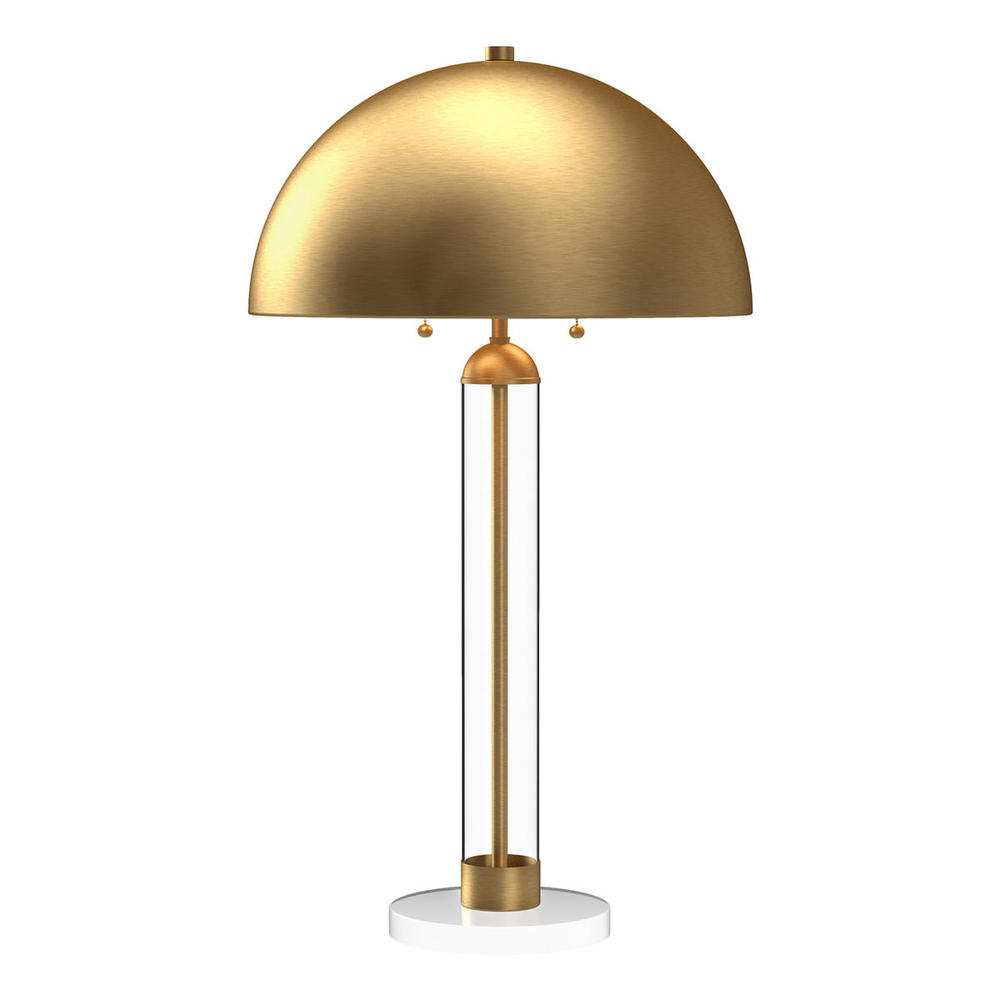 Margaux 18-in Brushed Gold 2 Lights Table Lamp