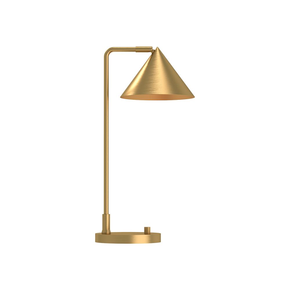 REMY|20"|TABLE LAMP|BRUSHED GOLD|72" WIRE|ROTARY DIMMER|E26|60W