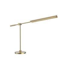 Alora Lighting TL304023VBNL - COAST PORTABLE 1L TABLE LAMP, VINTAGE BRASS W/ NATURAL LINEN