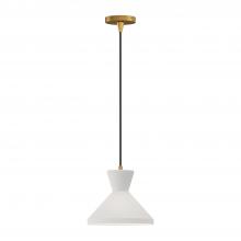 Alora Lighting PD473710AGOP - Betty 10-in Aged Gold/Opal Glass 1 Light Pendant