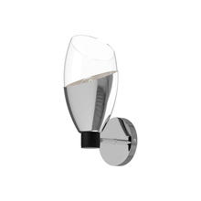 Alora Lighting WV587105CHCL - Capri 5-in Chrome/Clear Glass 1 Light Wall/Vanity