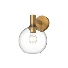 Alora Lighting WV506108AGCL - Castilla 8-in Aged Gold/Clear Glass 1 Light Wall/Vanity