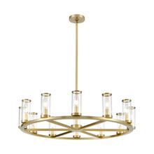 Alora Lighting CH309012NBCG - Revolve Clear Glass/Natural Brass 12 Lights Chandeliers