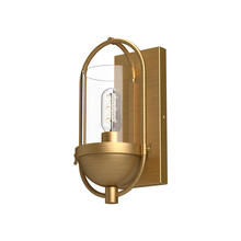 Alora Lighting WV539007AGCL - CYRUS 7" WV|AGED BRASS|CLEAR GLASS|1X60W E26