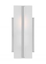 Visual Comfort & Co. Studio Collection 4154301EN3-05 - Dex contemporary 1-light LED indoor dimmable bath wall sconce in chrome finish with satin etched gla