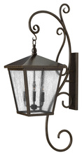 Hinkley 1439RB - Extra Large Wall Mount Lantern with Scroll