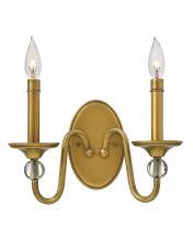 Hinkley 4952HB - Small Two Light Sconce