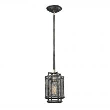 ELK Home 31236/1 - Slatington 1-Light Mini Pendant in Brushed Nickel and Silvered Graphite with Metal Mesh Shade