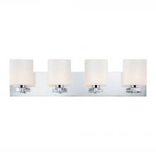 ELK Home BV5504-10-15 - Embro 4-Light Vanity Sconce in Chrome with Oval White Opal Glass
