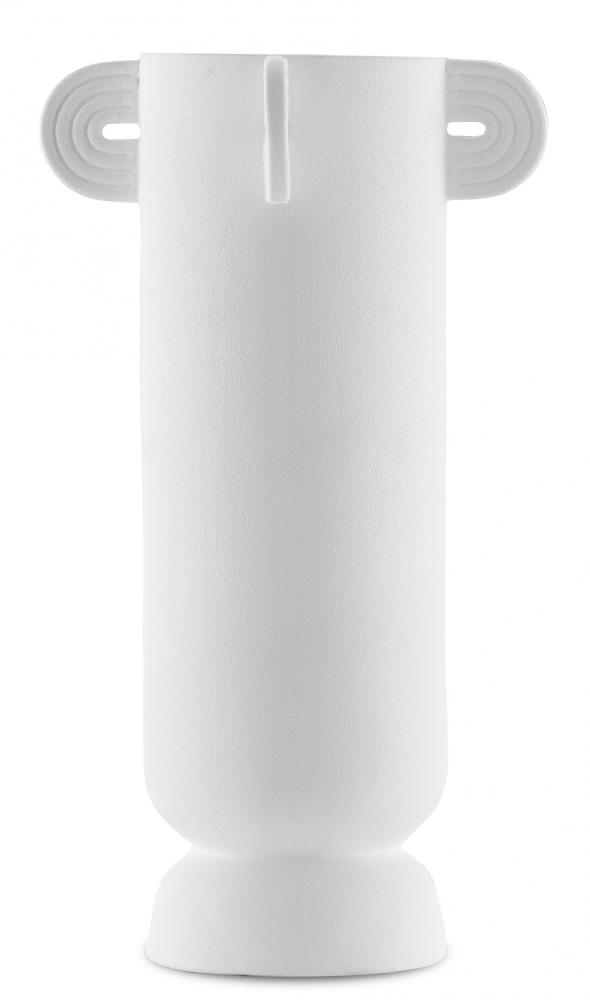 Happy 40 Tube White Vase