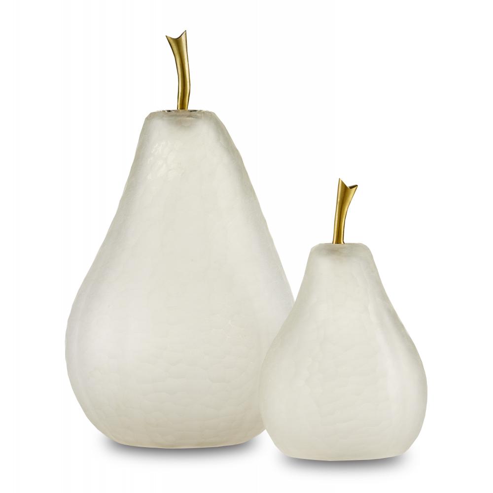 Glass Pear Set of 2