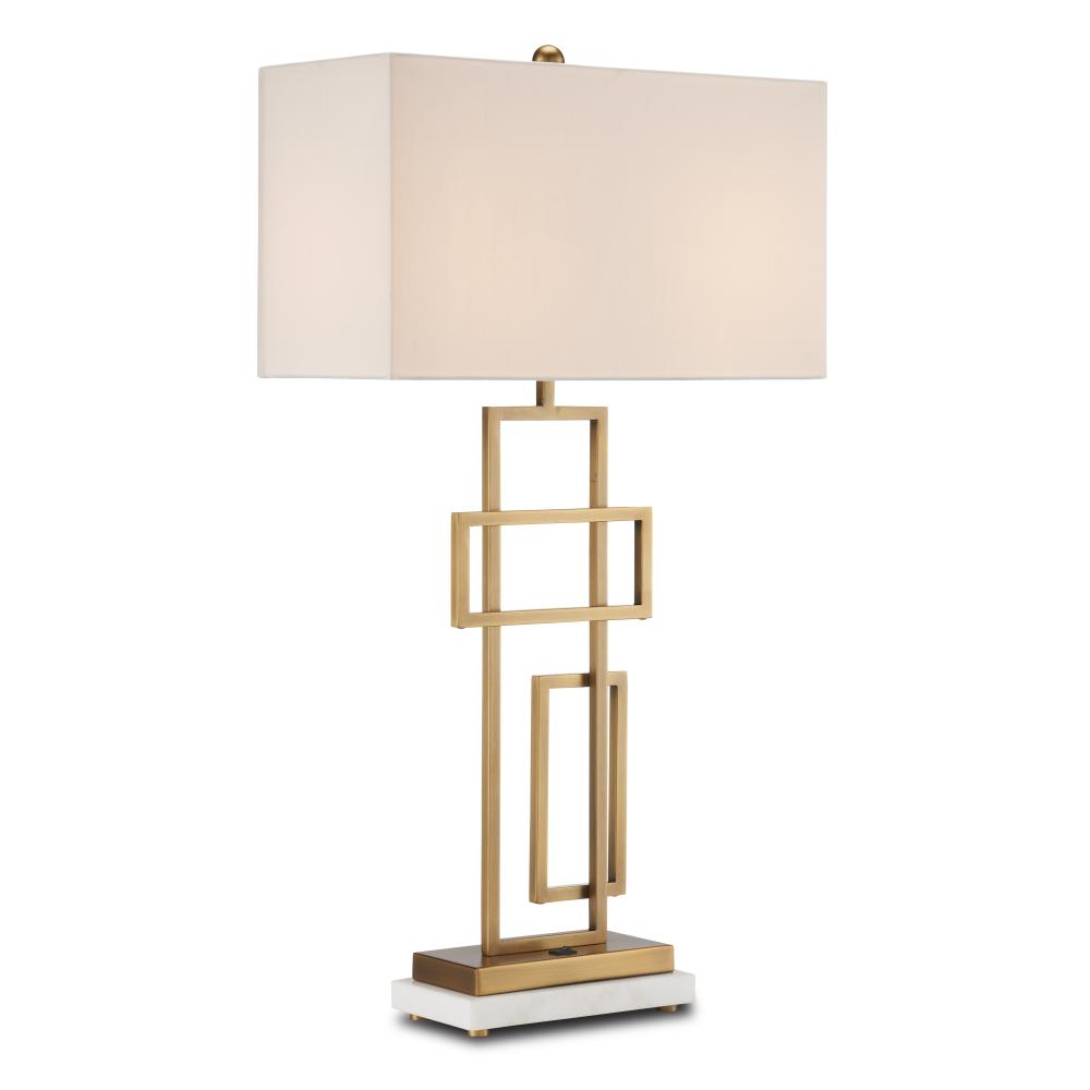 Parallelogram Brass Table Lamp