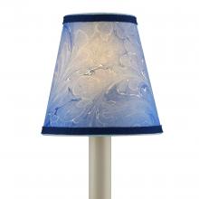Currey 0900-0013 - Marble Paper Tapered Chandelier Shade - Blue