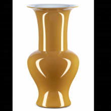 Currey 1200-0697 - Imperial Yellow Corolla Vase